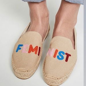 NWOT Soludos Feminist Smoking Slipper espadrill